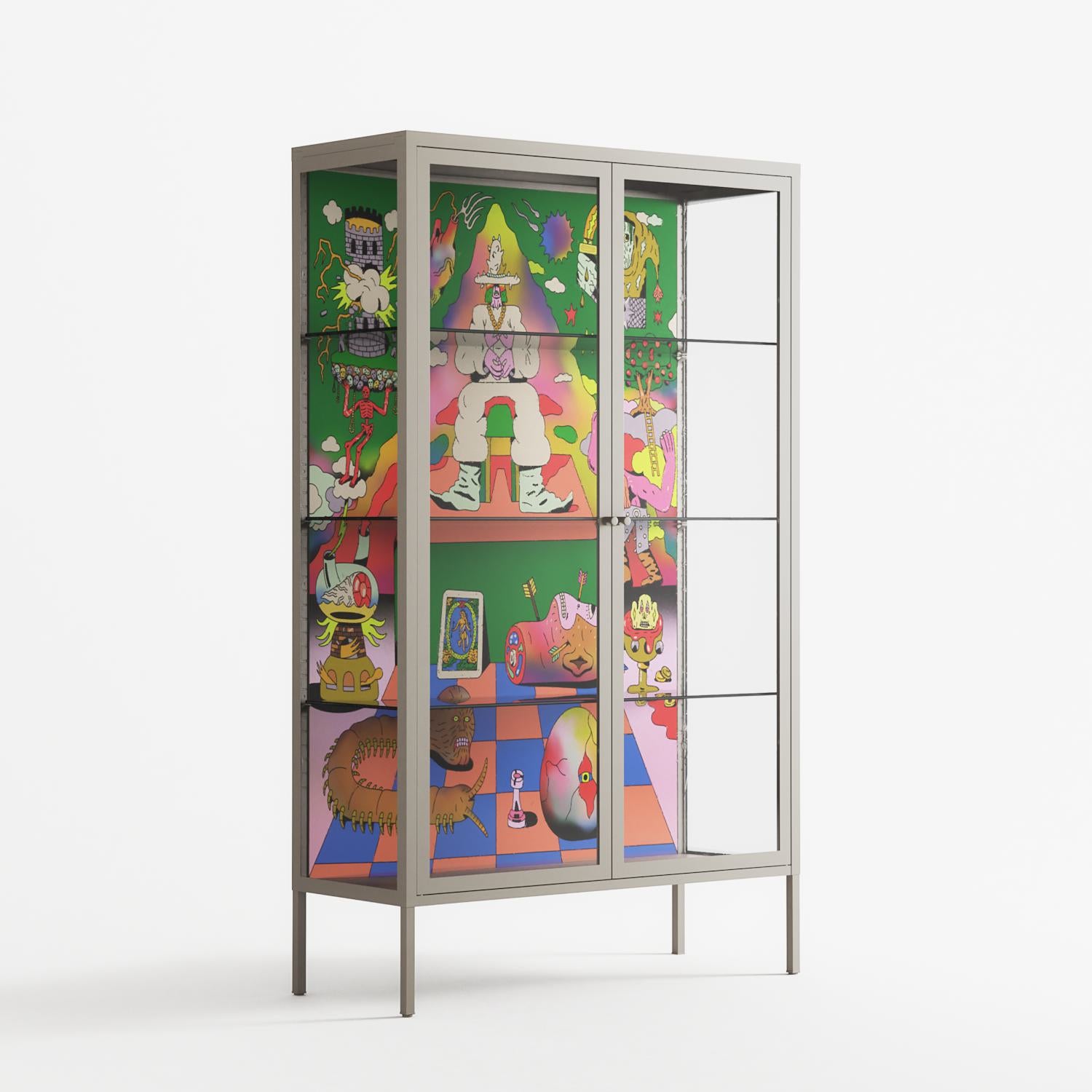 The Holy Mountain - Cabinet - Cezar Berje - Pebble - Clear glass