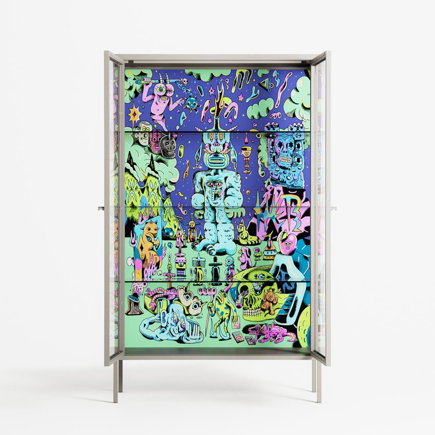 Transmutation - Cabinet - Cezar Berje - Pebble - Clear glass