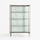 Epic Swirl - Cabinet - Amy Suther - Pebble - Clear glass