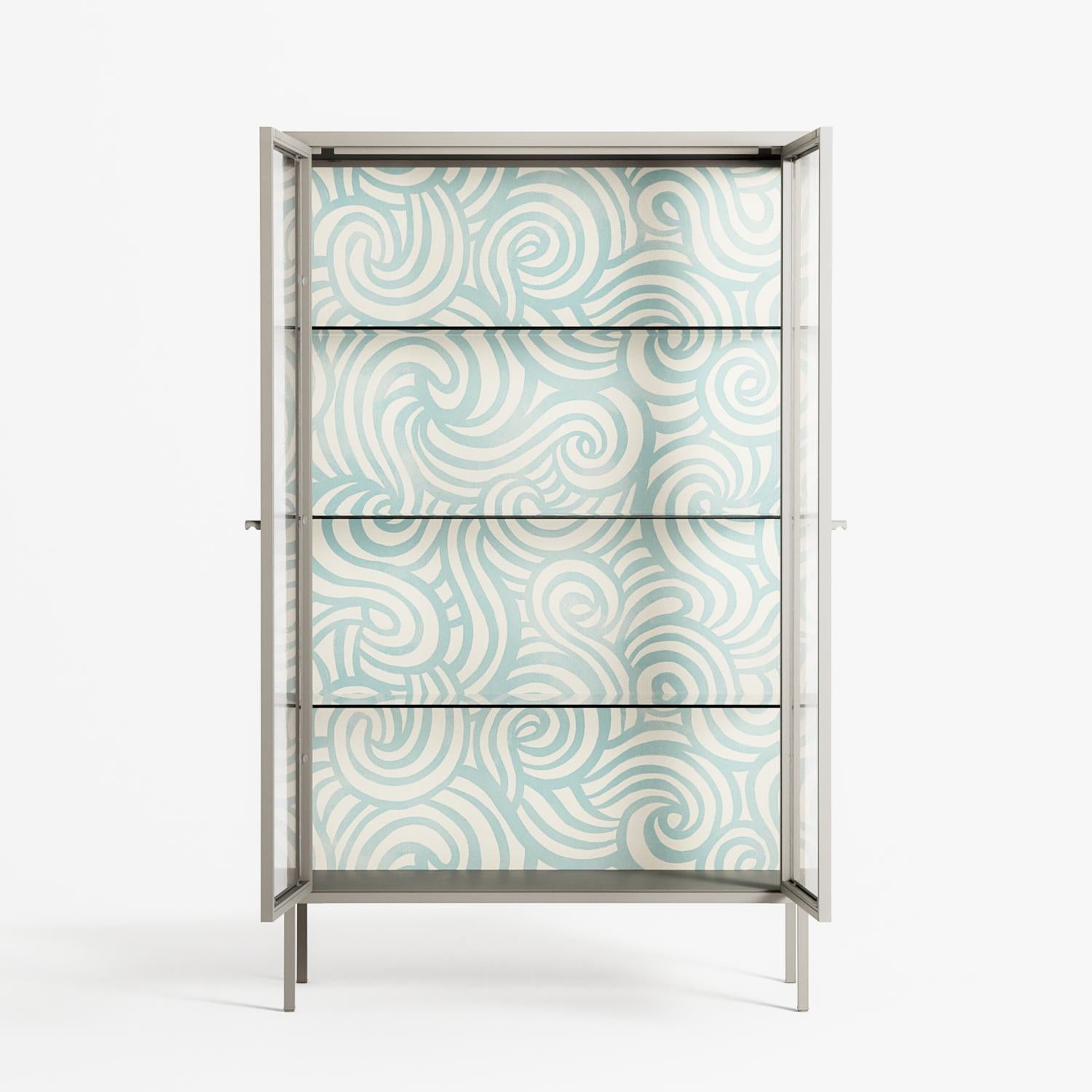 Epic Swirl - Cabinet - Amy Suther - Pebble - Clear glass