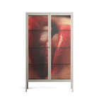 Red 2 - Cabinet - Nadia Ryder - Pebble - Clear glass
