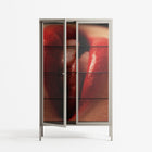 Red 2 - Cabinet - Nadia Ryder - Pebble - Clear glass