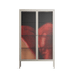 Red 3 - Cabinet - Nadia Ryder - Pebble - Clear glass