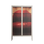 Red - Cabinet - Nadia Ryder - Pebble - Clear glass