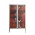 The Art Of Kissing 2 - Cabinet - Nadia Ryder - Pebble - Clear glass