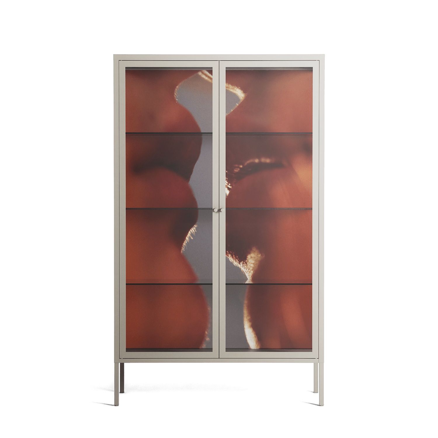 The Art Of Kissing 2 - Cabinet - Nadia Ryder - Pebble - Clear glass