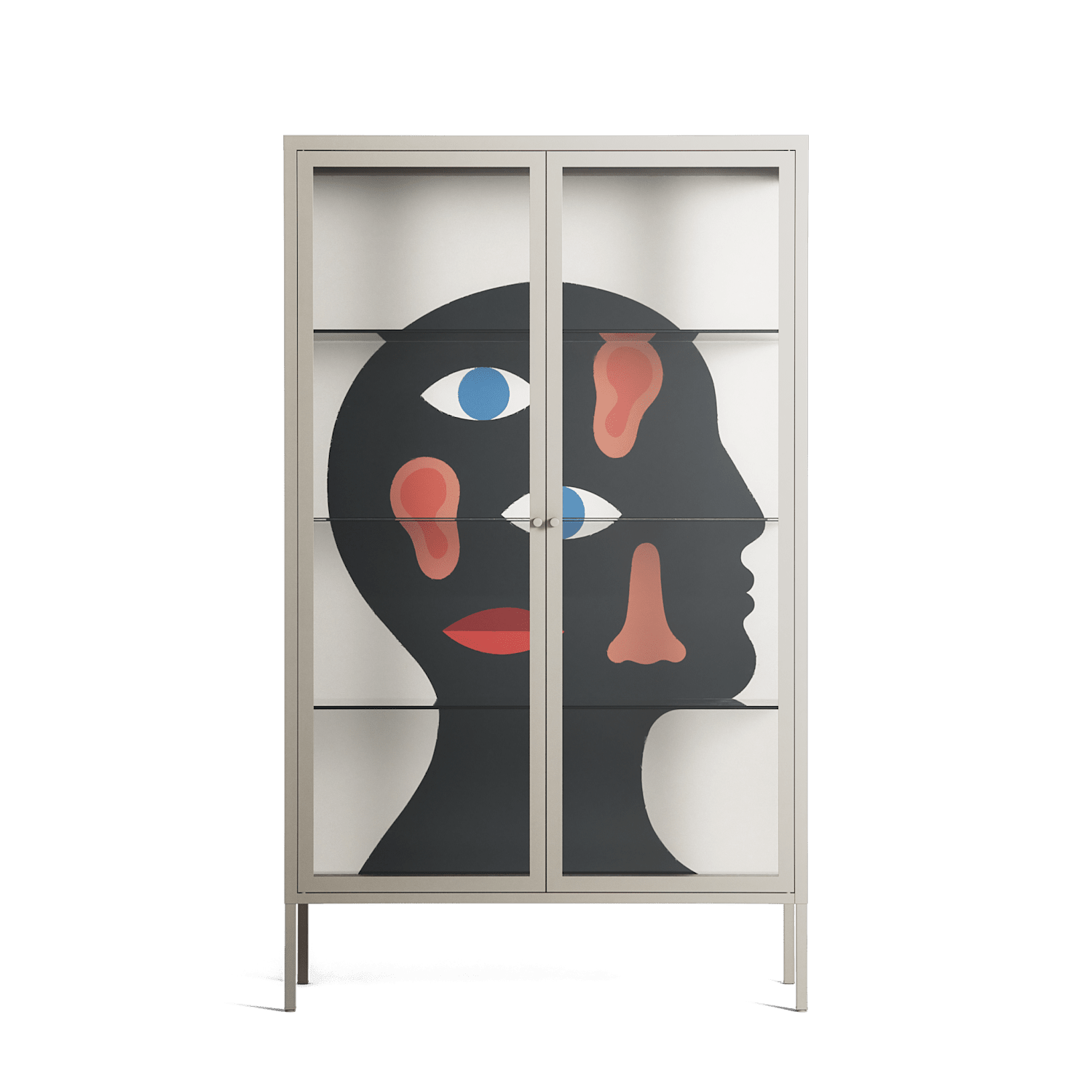 Désordre_Intérieur - Cabinet - David Vanadia - Pebble - Clear glass