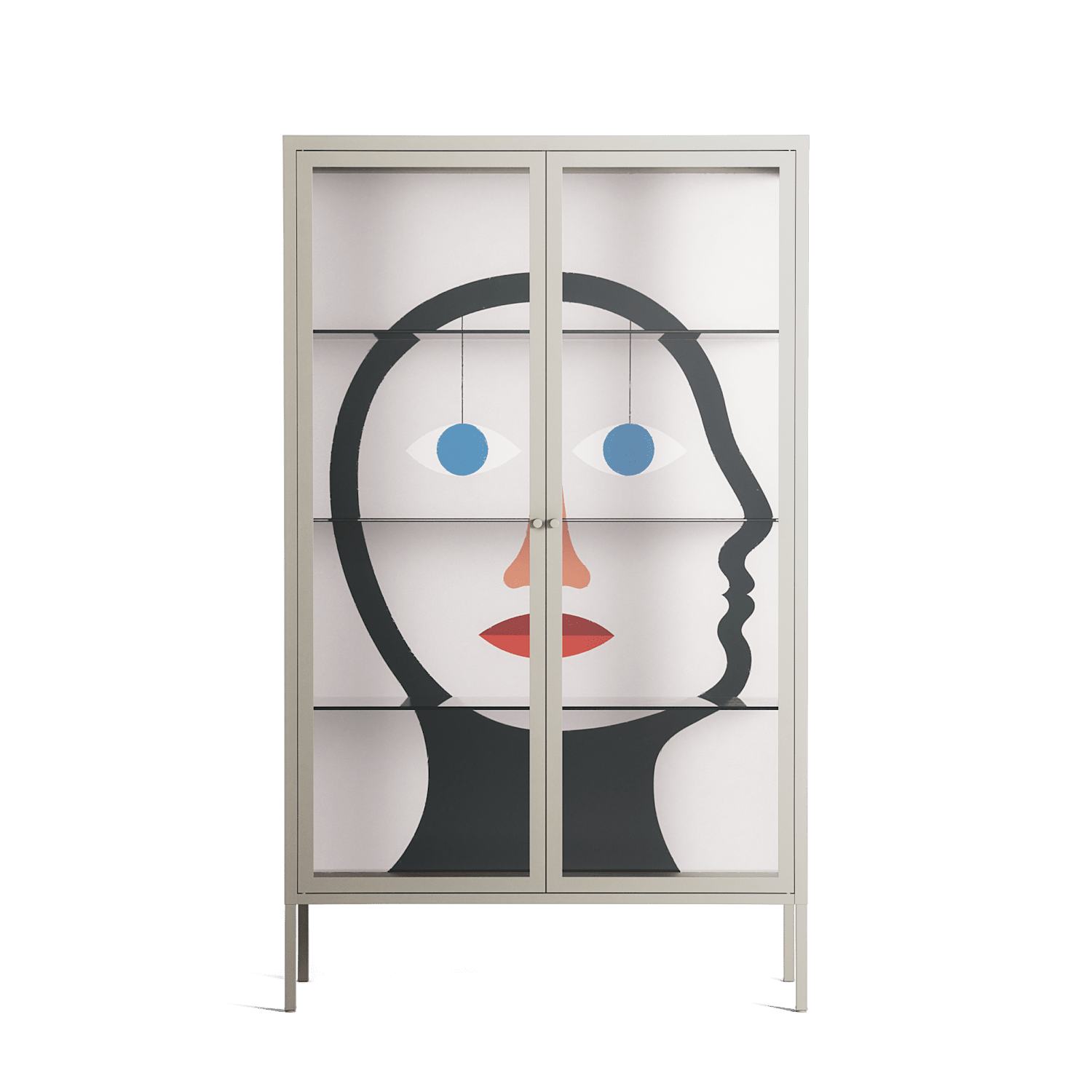 En_Suspend - Cabinet - David Vanadia - Pebble - Clear glass