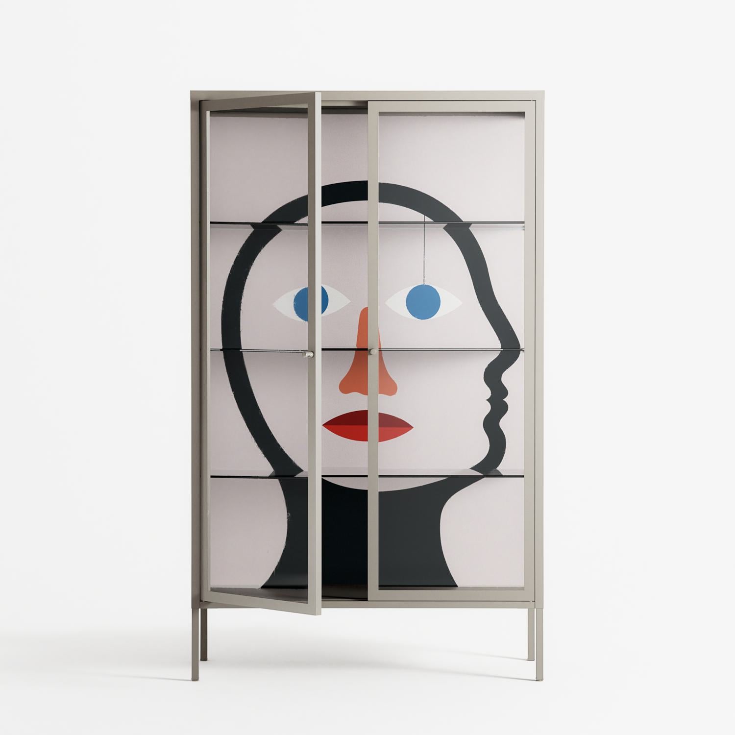 En_Suspend - Cabinet - David Vanadia - Pebble - Clear glass