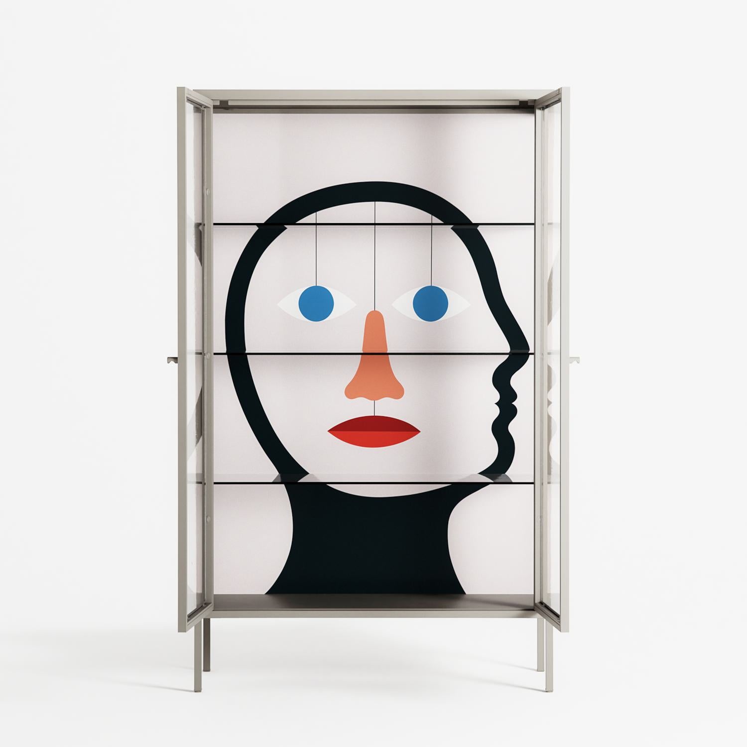 En_Suspend - Cabinet - David Vanadia - Pebble - Clear glass