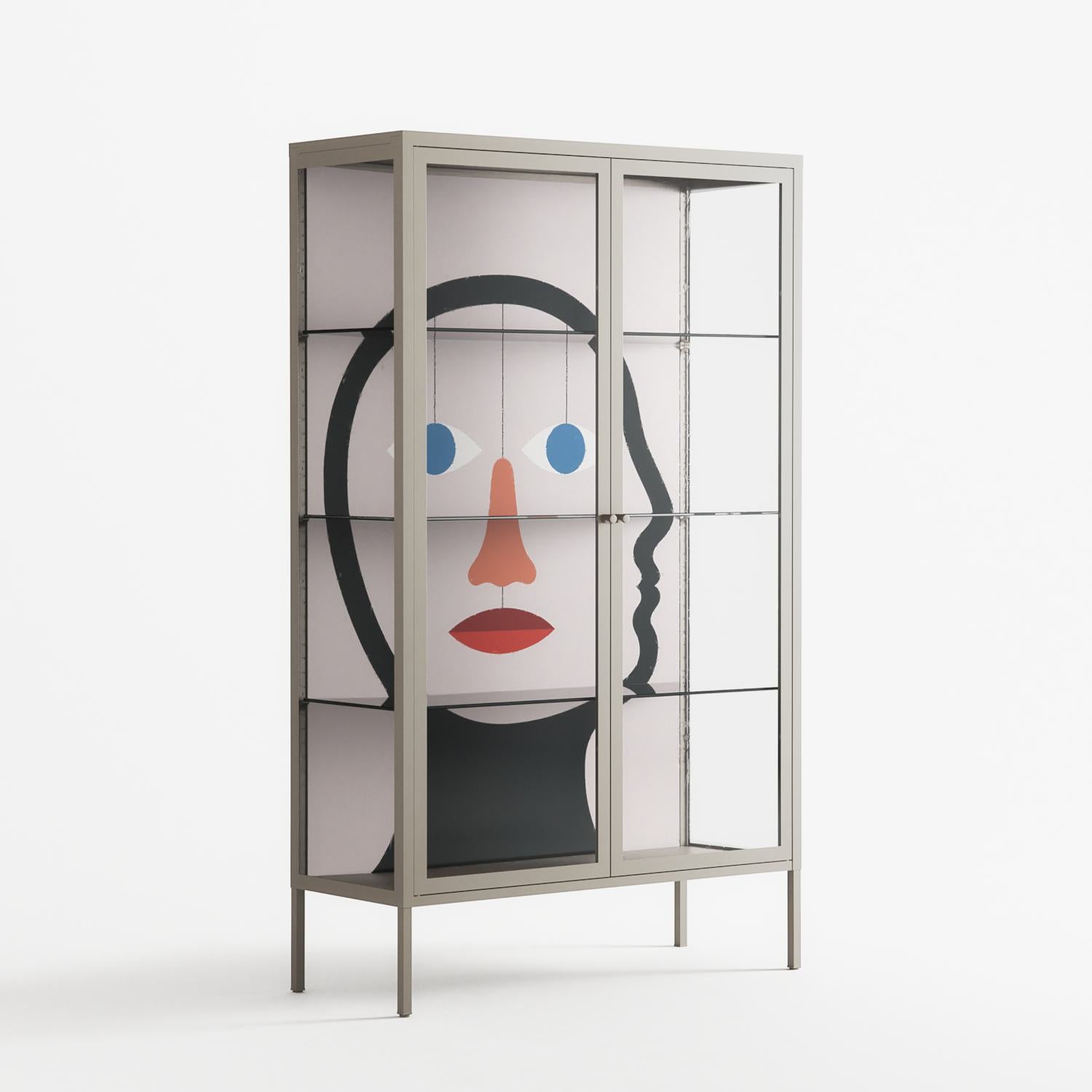 En_Suspend - Cabinet - David Vanadia - Pebble - Clear glass