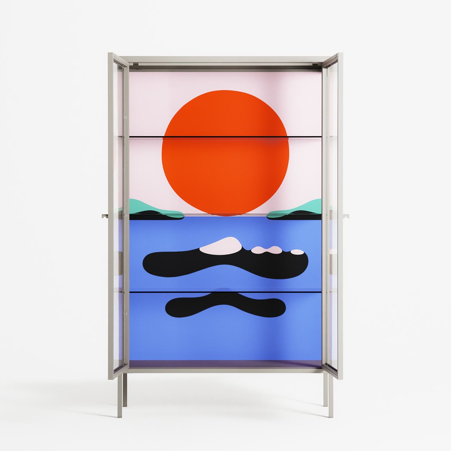 Immergé - Cabinet - David Vanadia - Pebble - Clear glass