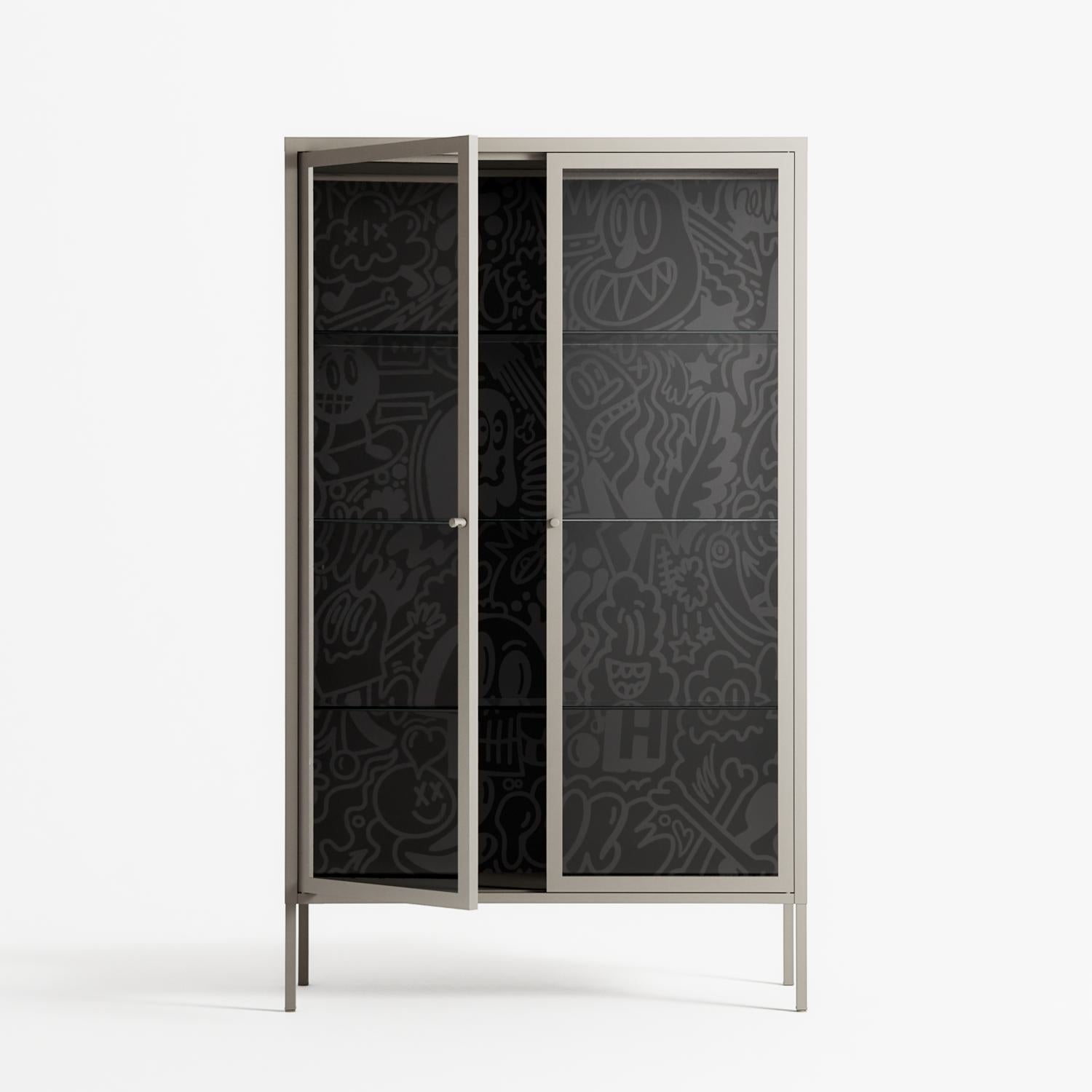 The Single Color - Cabinet - Craig Watkins - Pebble - Clear glass