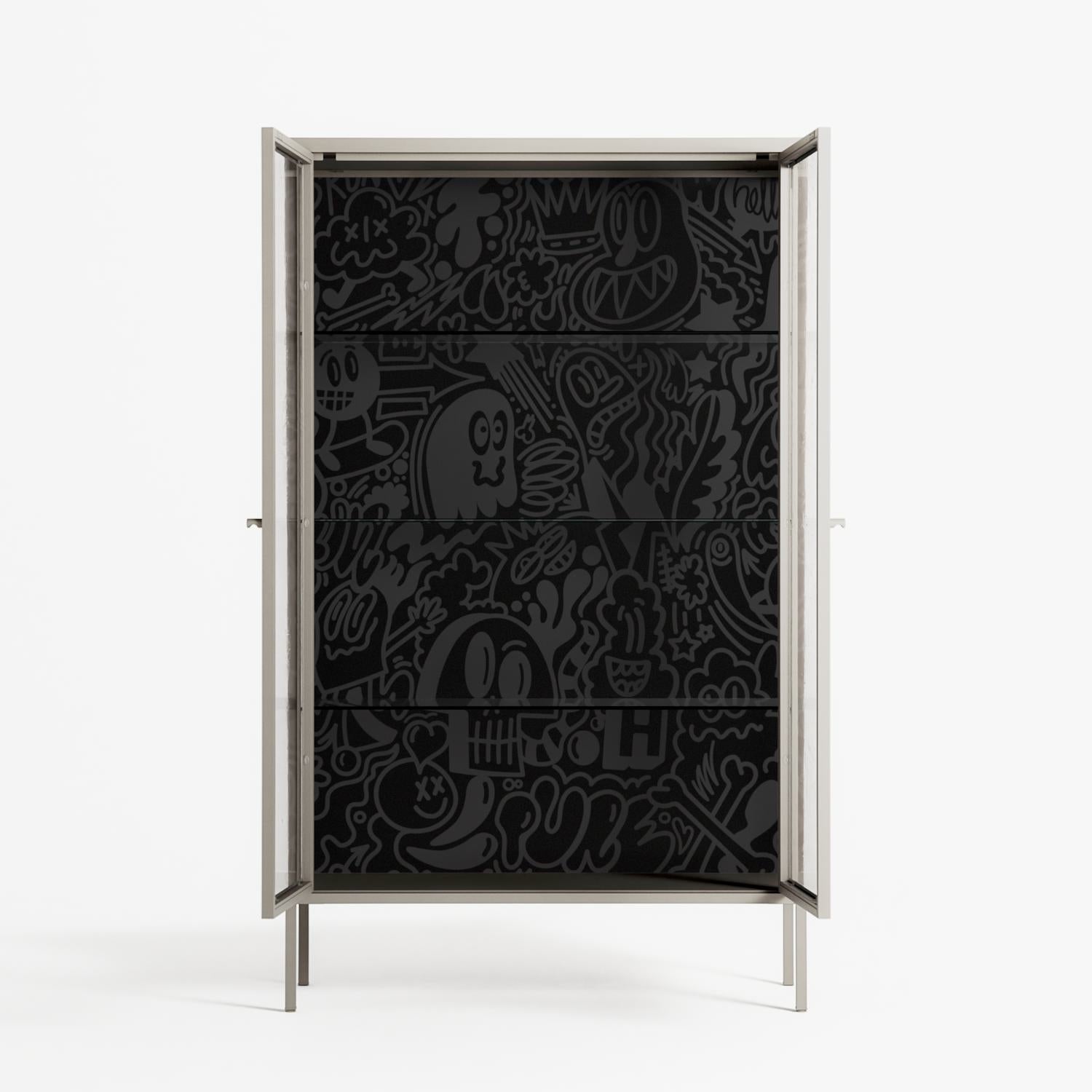 The Single Color - Cabinet - Craig Watkins - Pebble - Clear glass