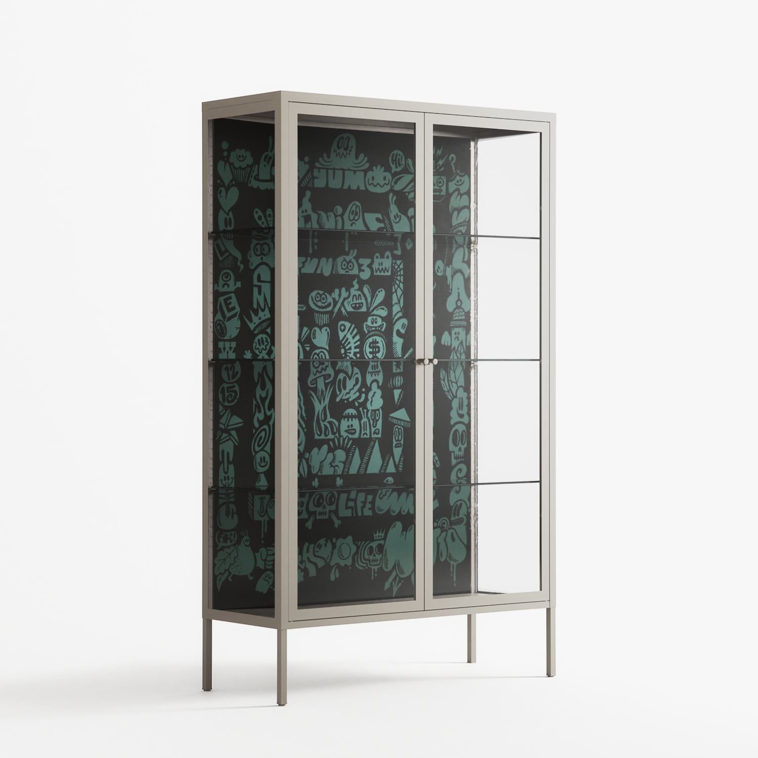 Optical Delusion - Cabinet - Craig Watkins - Pebble - Clear glass