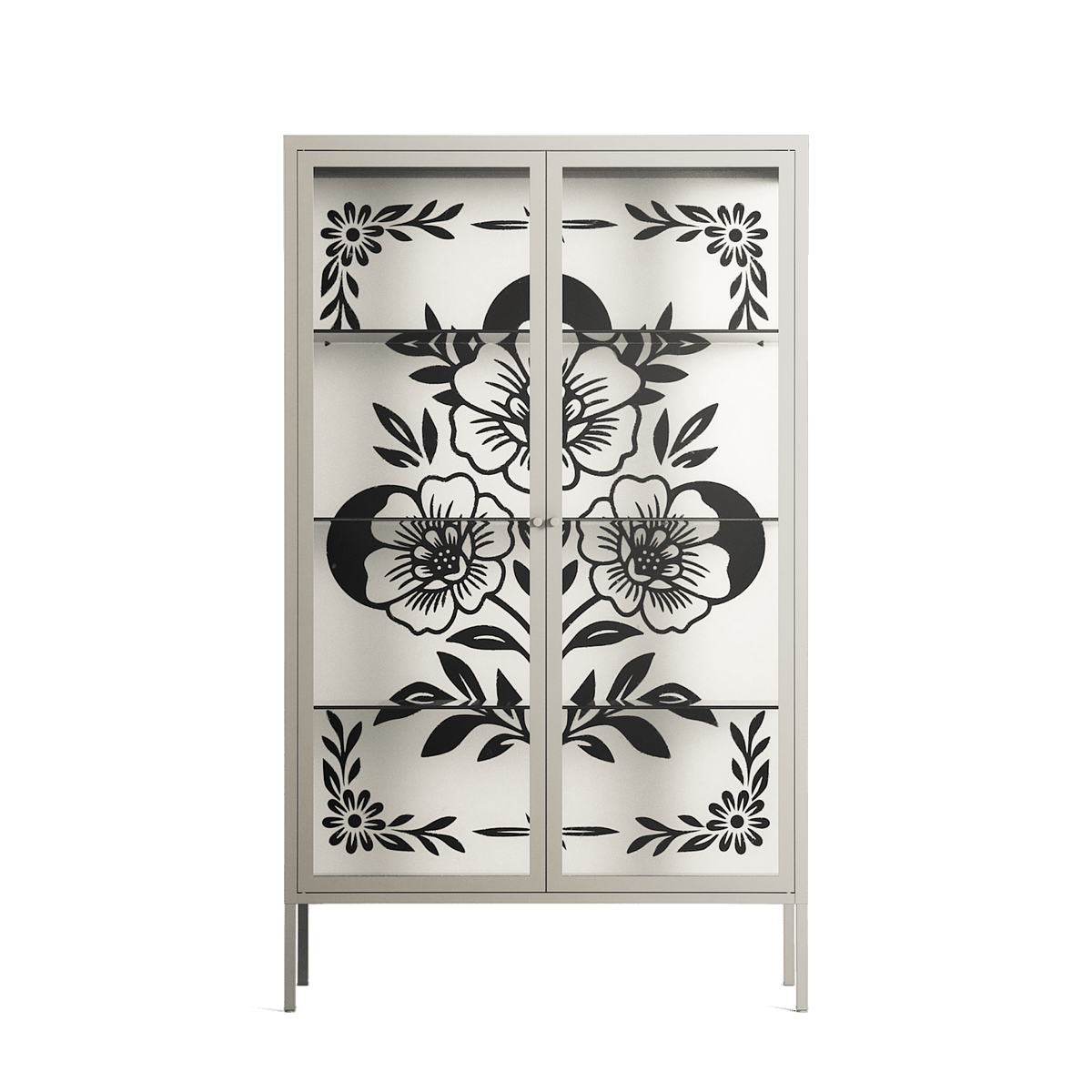 Barbed Bloom - Cabinet - Daphna Sebbane - Pebble - Clear glass