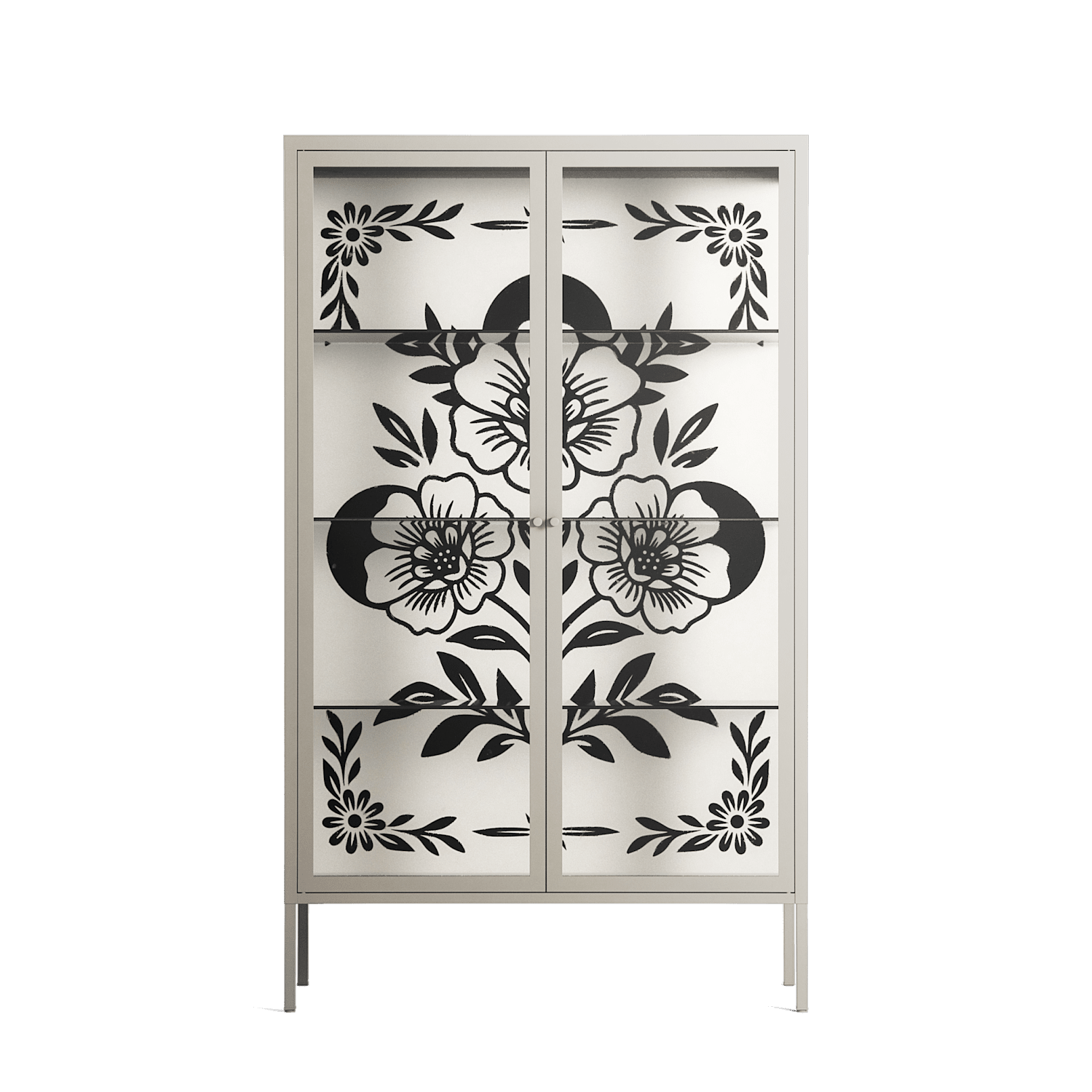 Barbed Bloom - Cabinet - Daphna Sebbane - Pebble - Clear glass