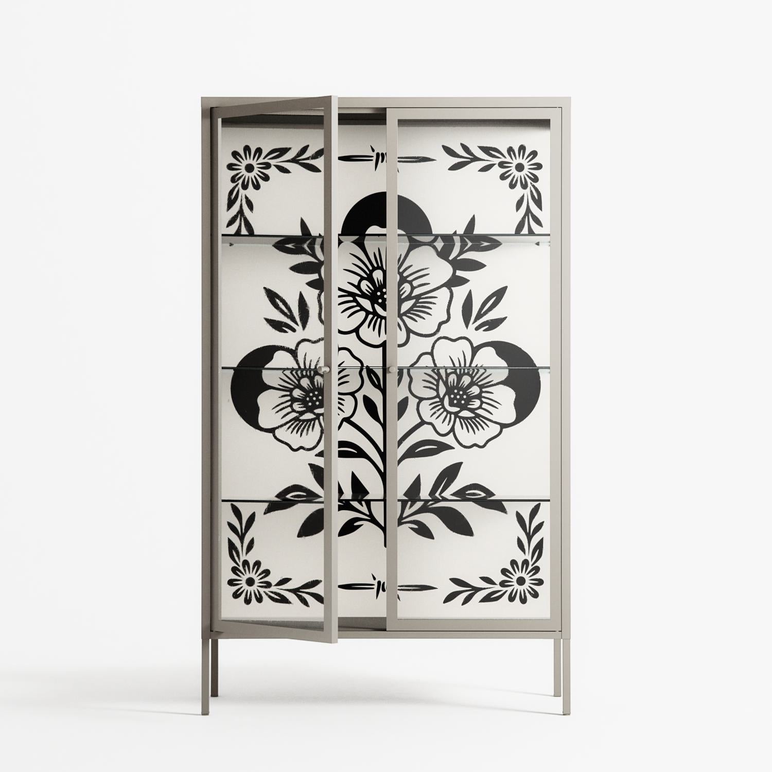 Barbed Bloom - Cabinet - Daphna Sebbane - Pebble - Clear glass