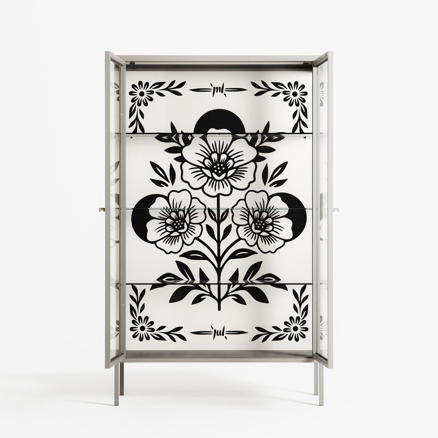 Barbed Bloom - Cabinet - Daphna Sebbane - Pebble - Clear glass