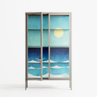 Sea Swim - Cabinet - Henry Rivers - Pebble - Clear glass