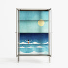 Sea Swim - Cabinet - Henry Rivers - Pebble - Clear glass