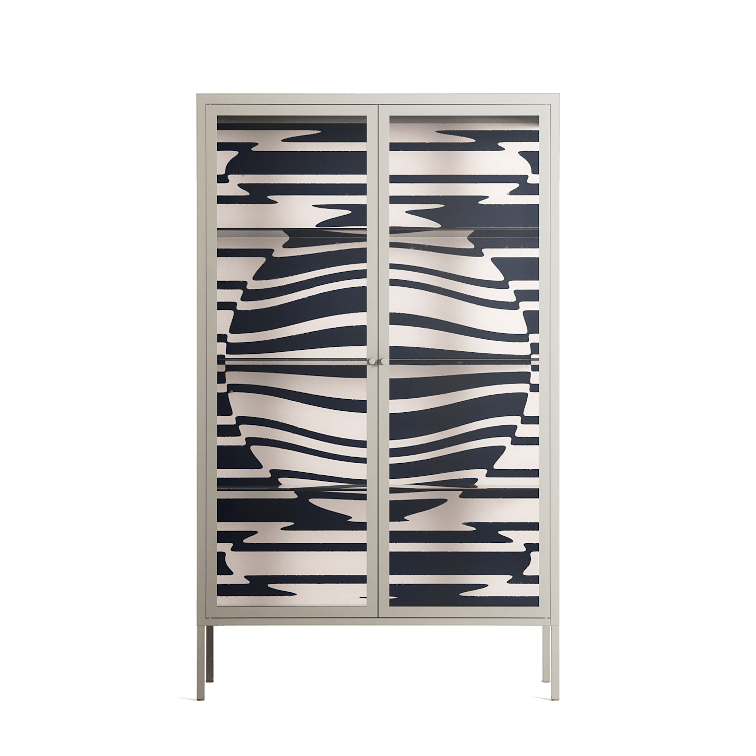 Wave Lens - Cabinet - Oluwasheyi Adebayo - Pebble - Clear glass