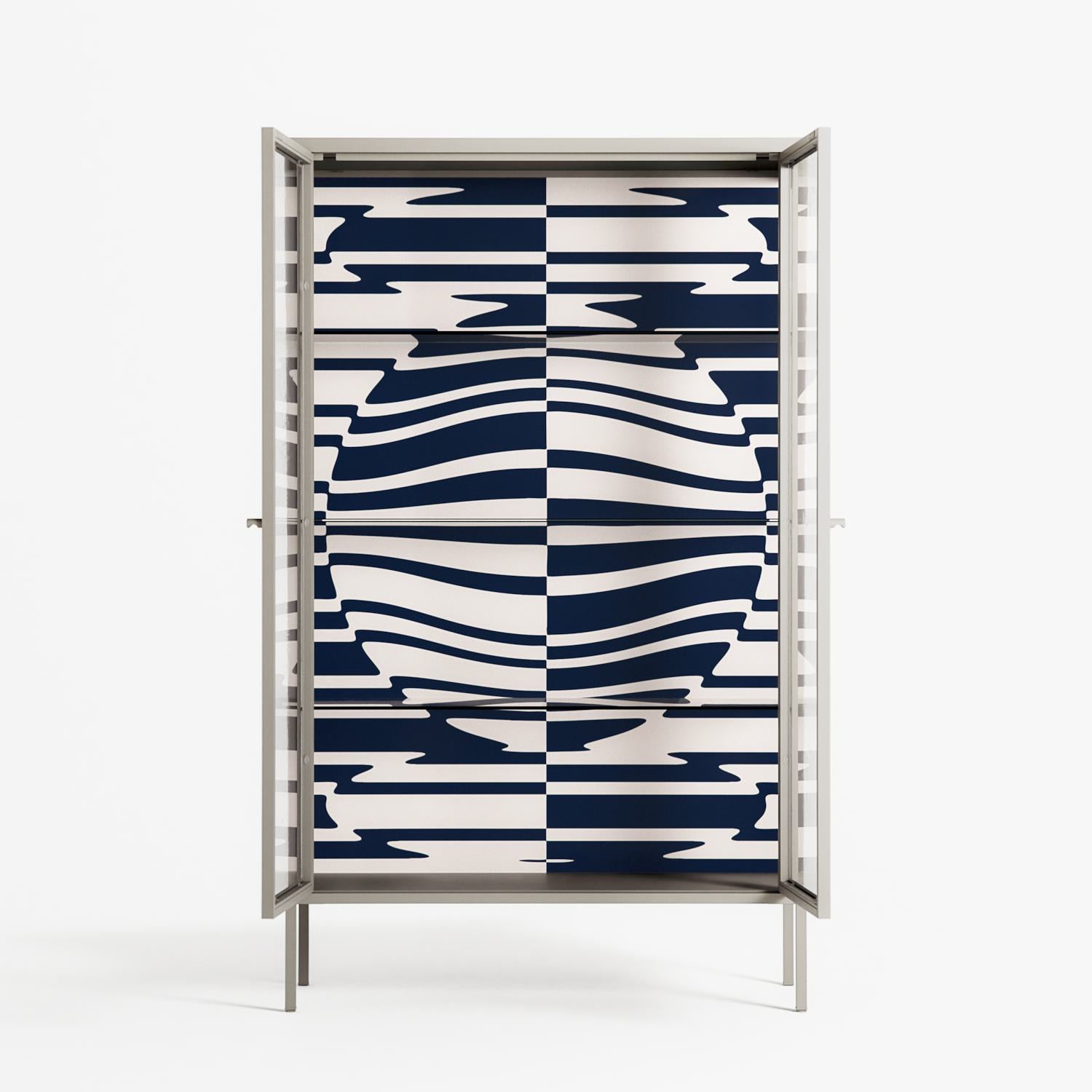 Wave Lens - Cabinet - Oluwasheyi Adebayo - Pebble - Clear glass