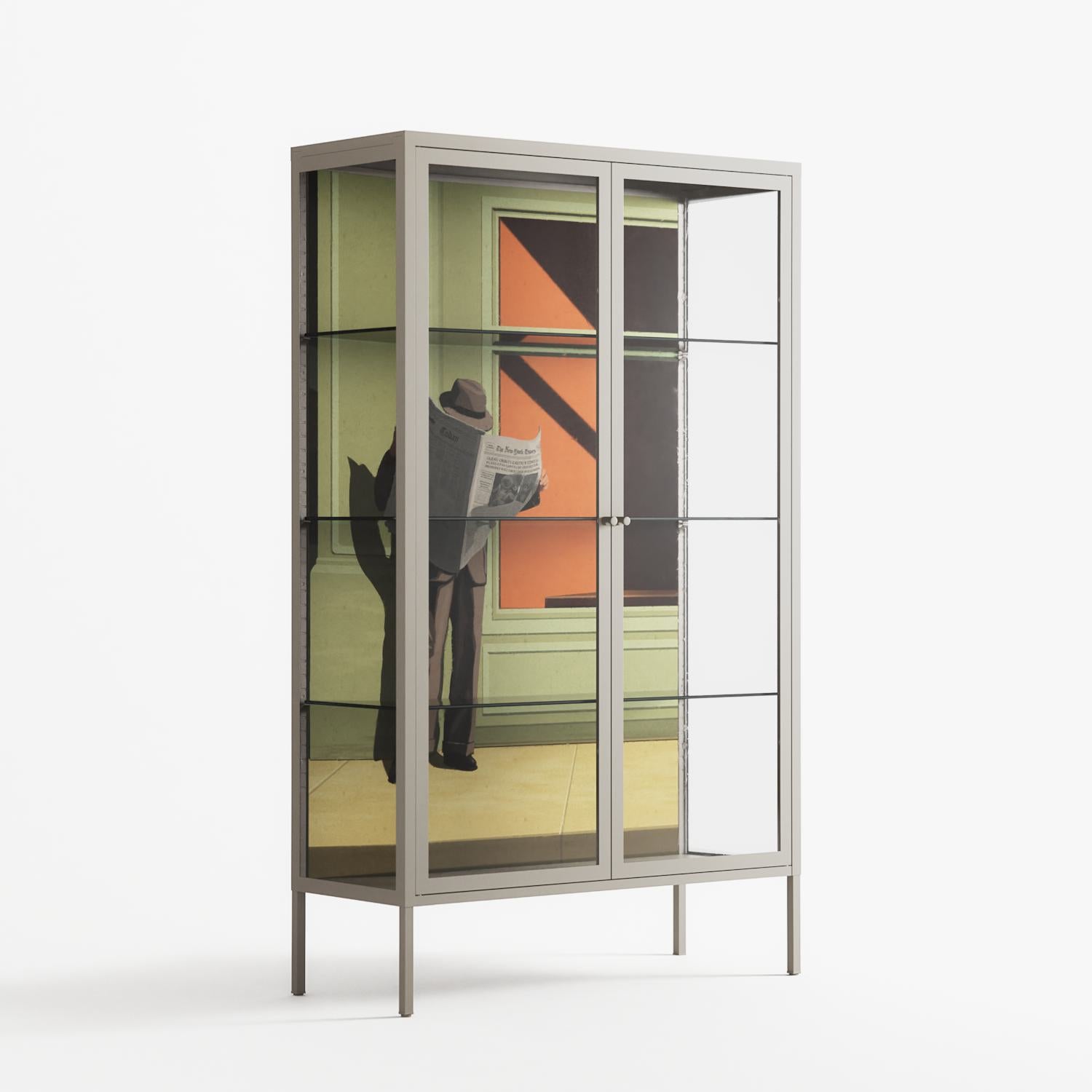 Anonymous Reader - Cabinet - Kristin Eriksson - Pebble - Clear glass