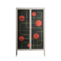 Floral Pipes - Cabinet - Kristin Eriksson - Pebble - Clear glass