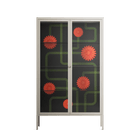 Floral Pipes - Cabinet - Kristin Eriksson - Pebble - Clear glass