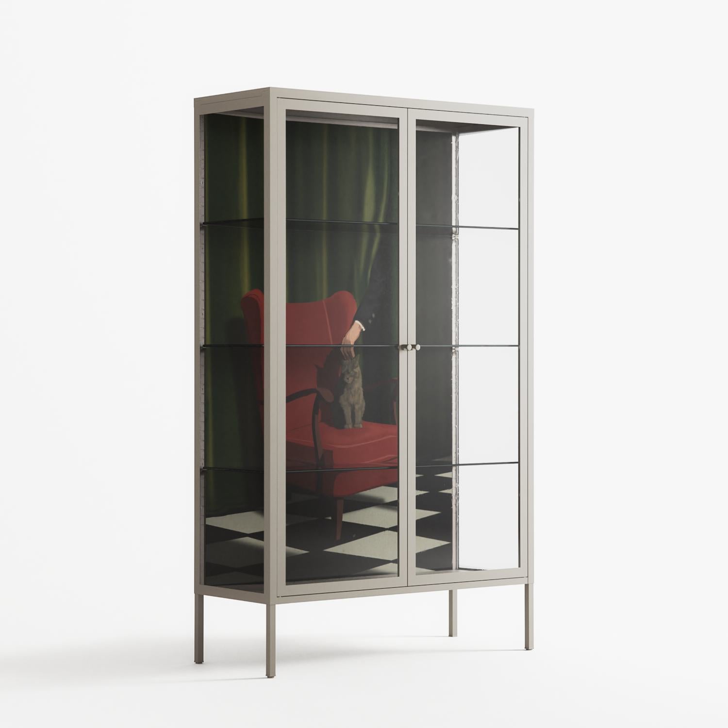 The Man Behind The Curtain - Cabinet - Kristin Eriksson - Pebble - Clear glass
