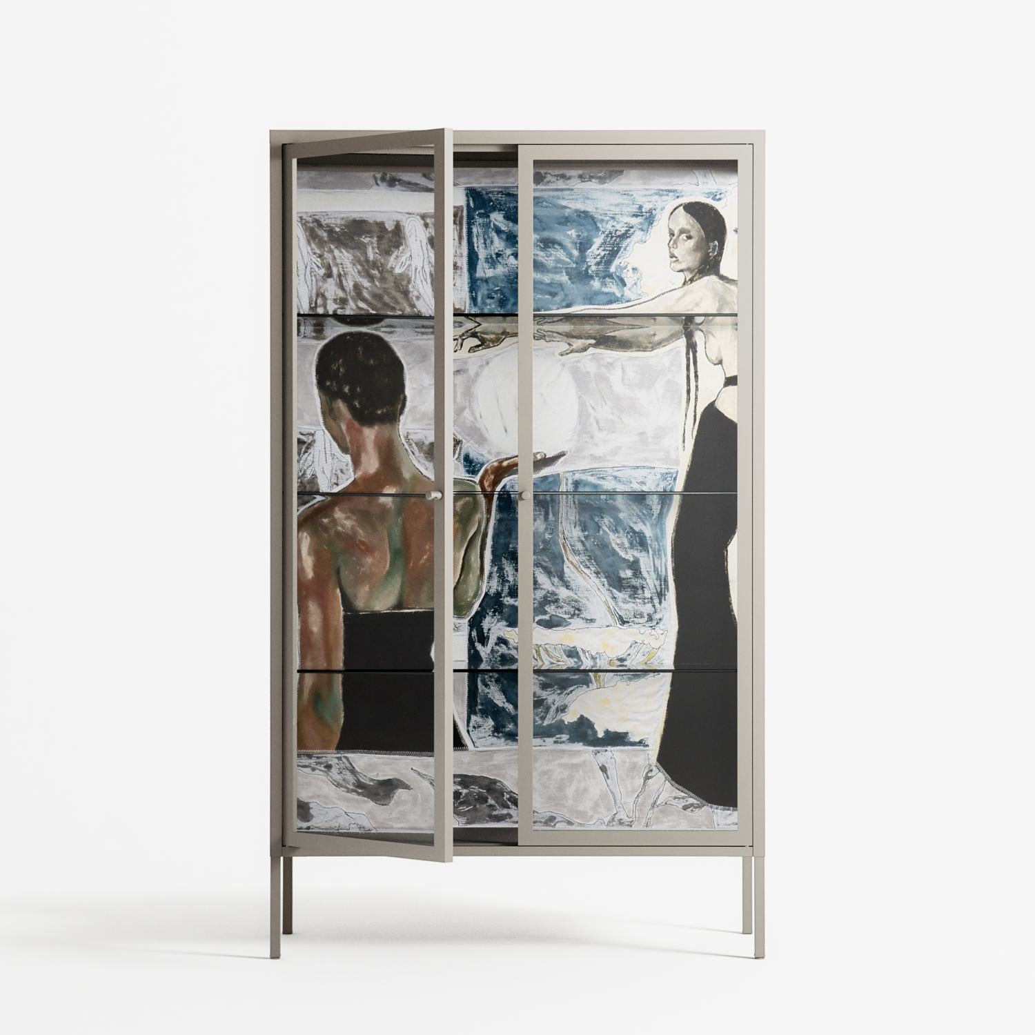 Balance - Cabinet - Sophie Goudman-Peachey - Pebble - Clear glass
