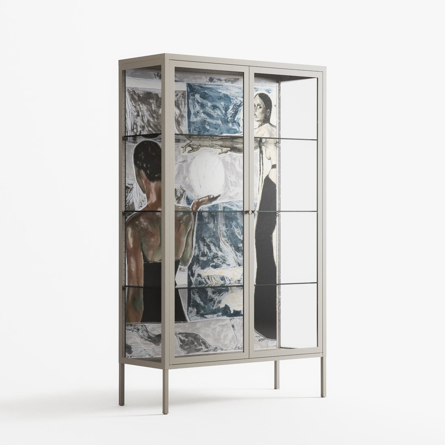 Balance - Cabinet - Sophie Goudman-Peachey - Pebble - Clear glass