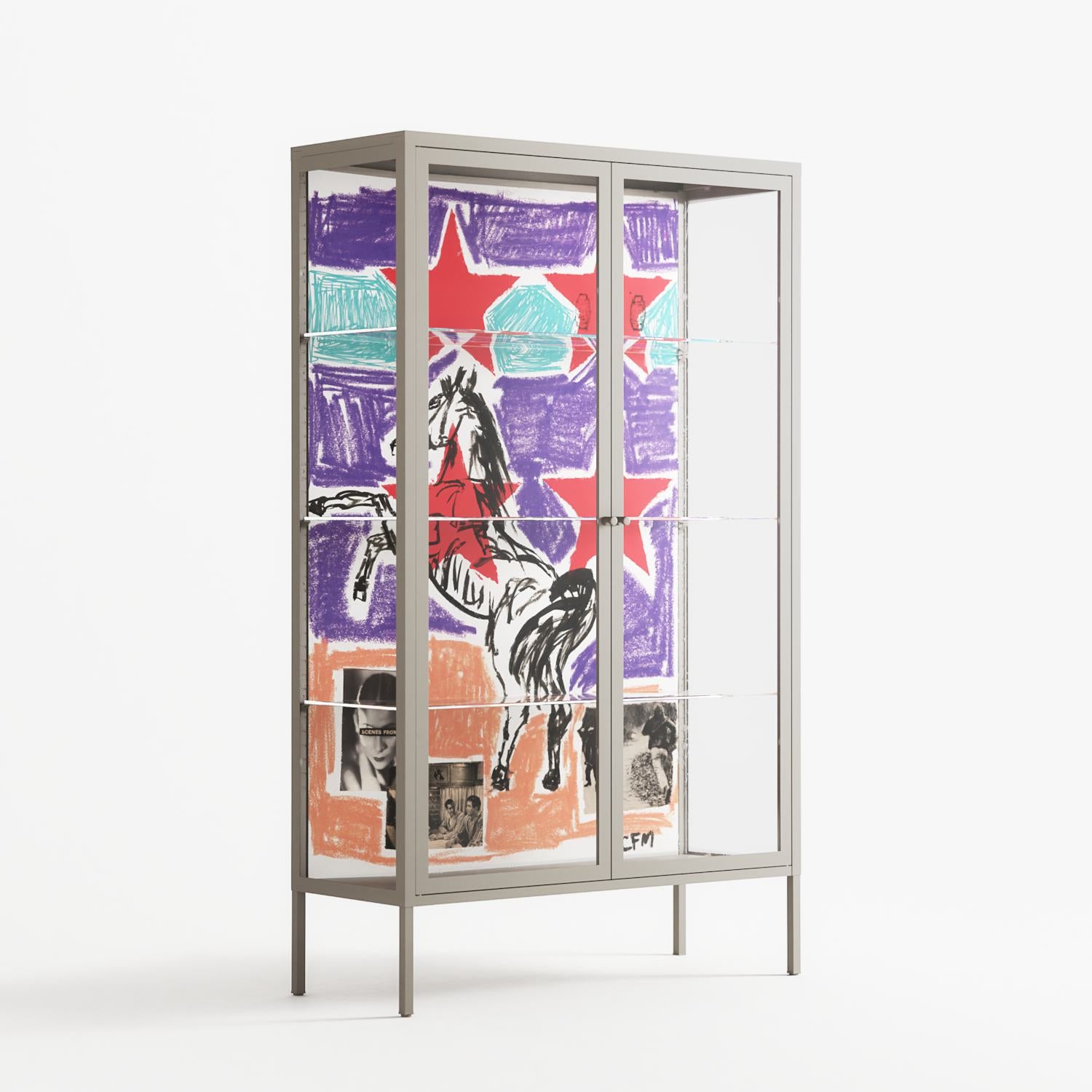 Scenes From - Cabinet - Caitlin Flood-Molyneux - Pebble - Clear glass