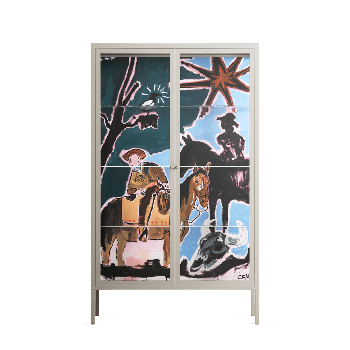 Hidden Sorrow - Cabinet - Caitlin Flood-Molyneux - Pebble - Clear glass