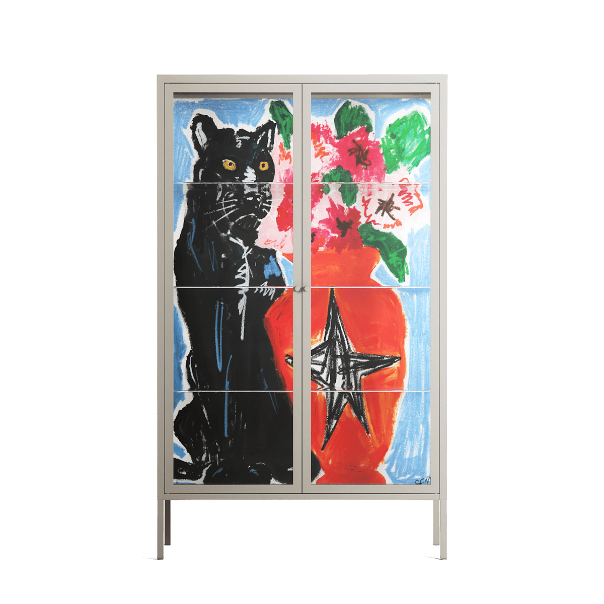 Guardian - Cabinet - Caitlin Flood-Molyneux - Pebble - Clear glass