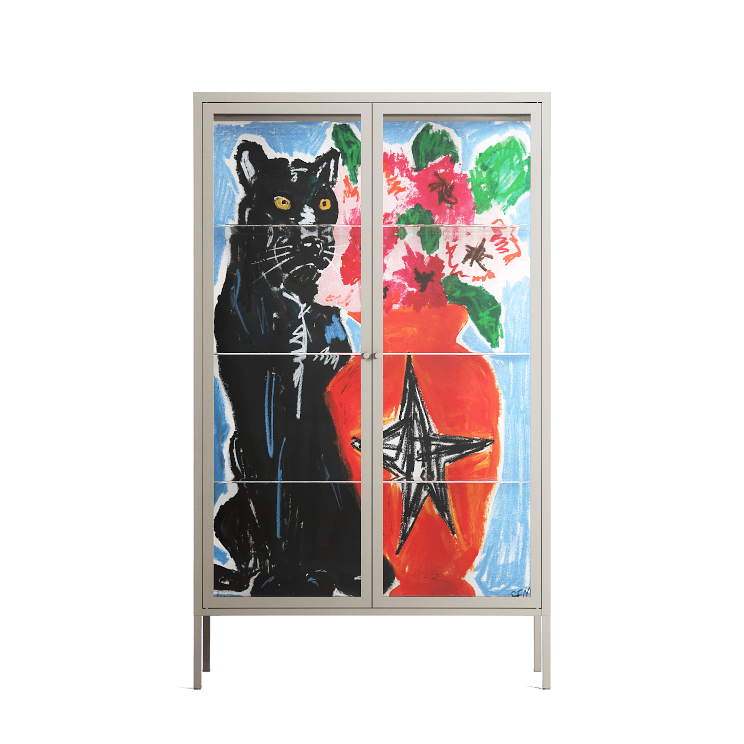 Guardian - Cabinet - Caitlin Flood-Molyneux - Pebble - Clear glass