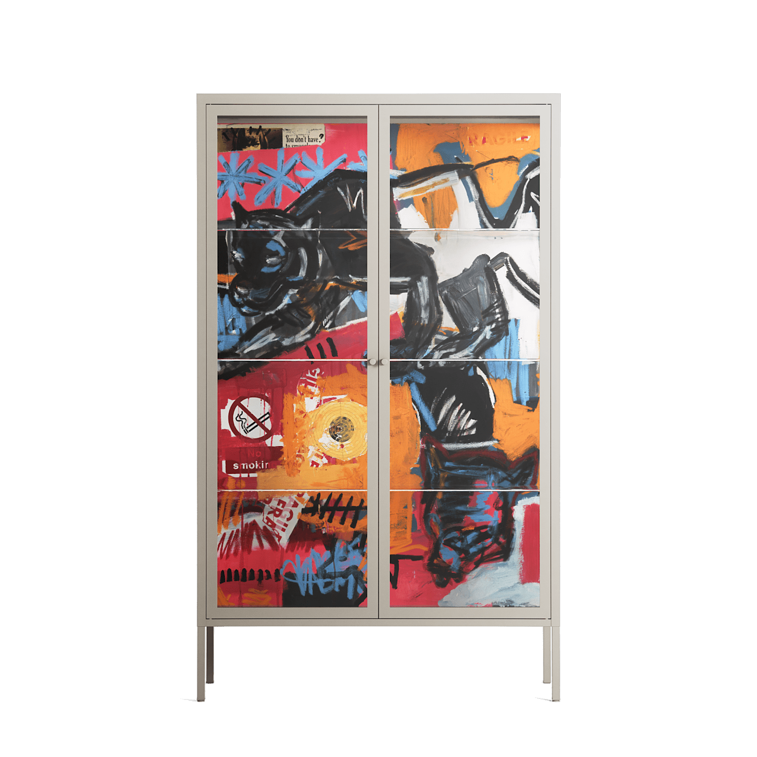 Ambush - Cabinet - Caitlin Flood-Molyneux - Pebble - Clear glass