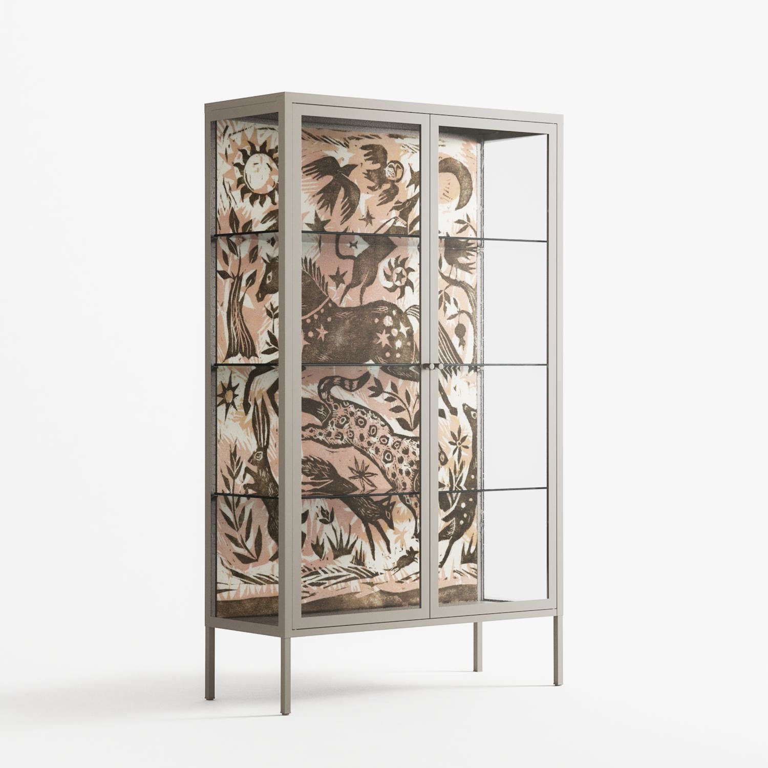 Delight Pink - Cabinet - Diana Catchpole - Pebble - Clear glass