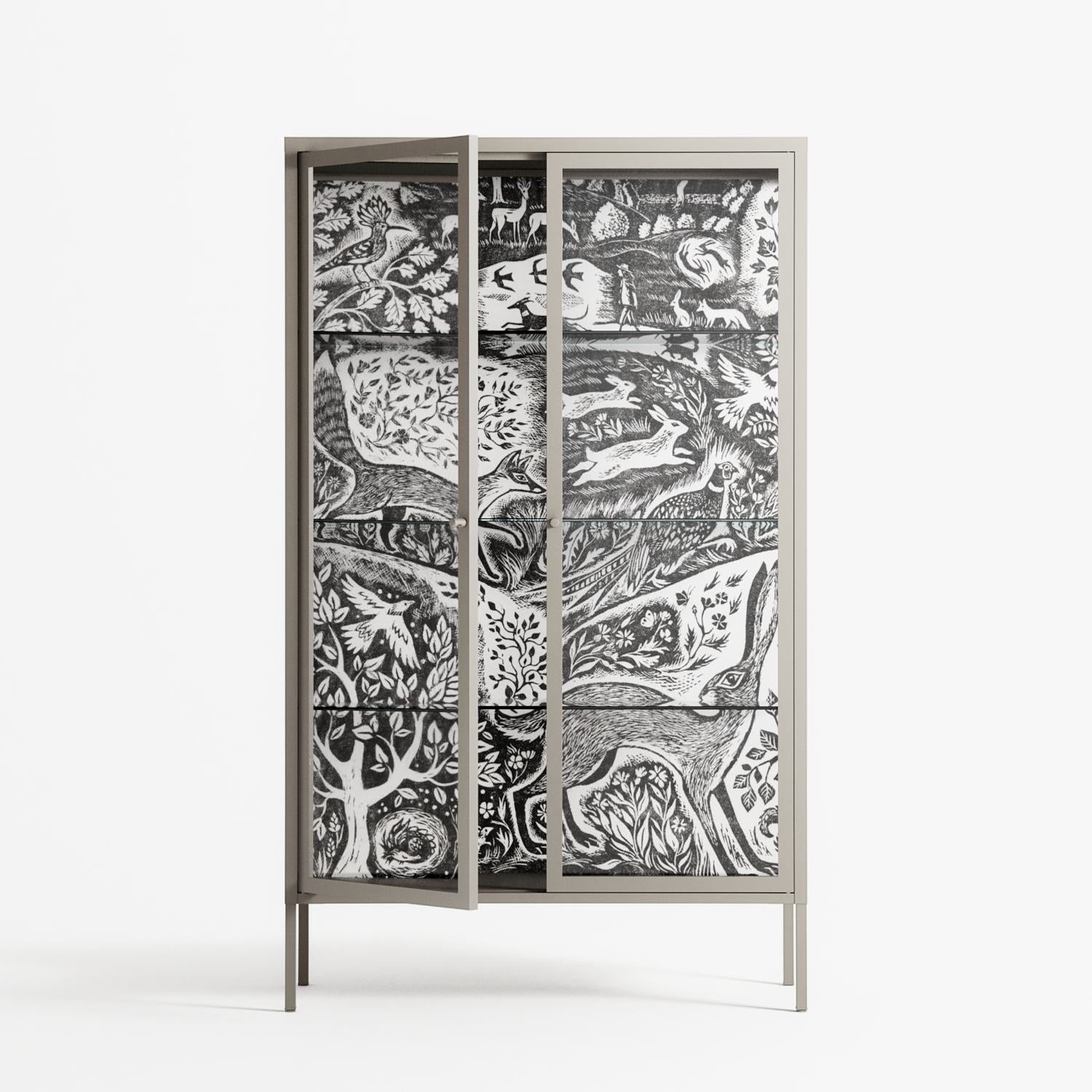 Flight Of Fancy - Cabinet - Diana Catchpole - Pebble - Clear glass