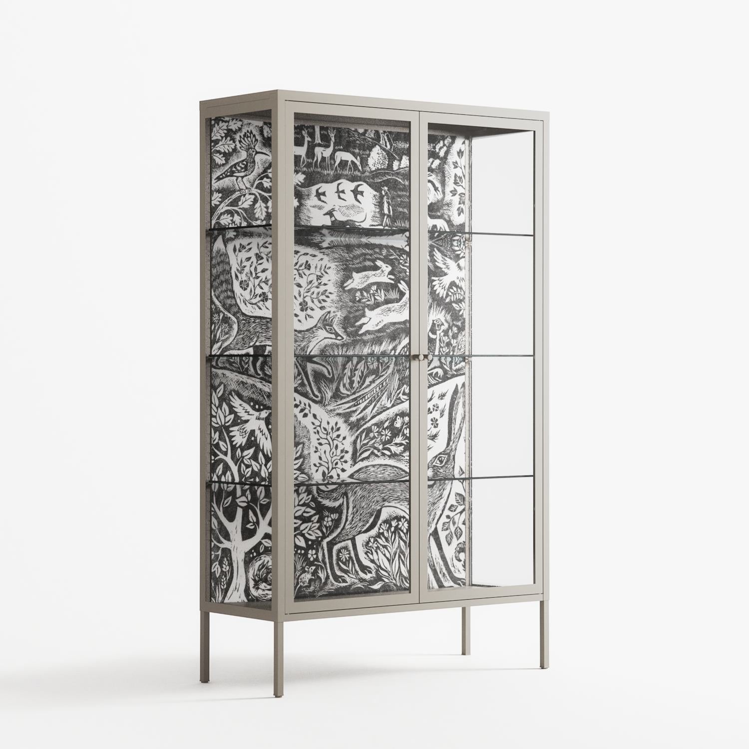 Flight Of Fancy - Cabinet - Diana Catchpole - Pebble - Clear glass