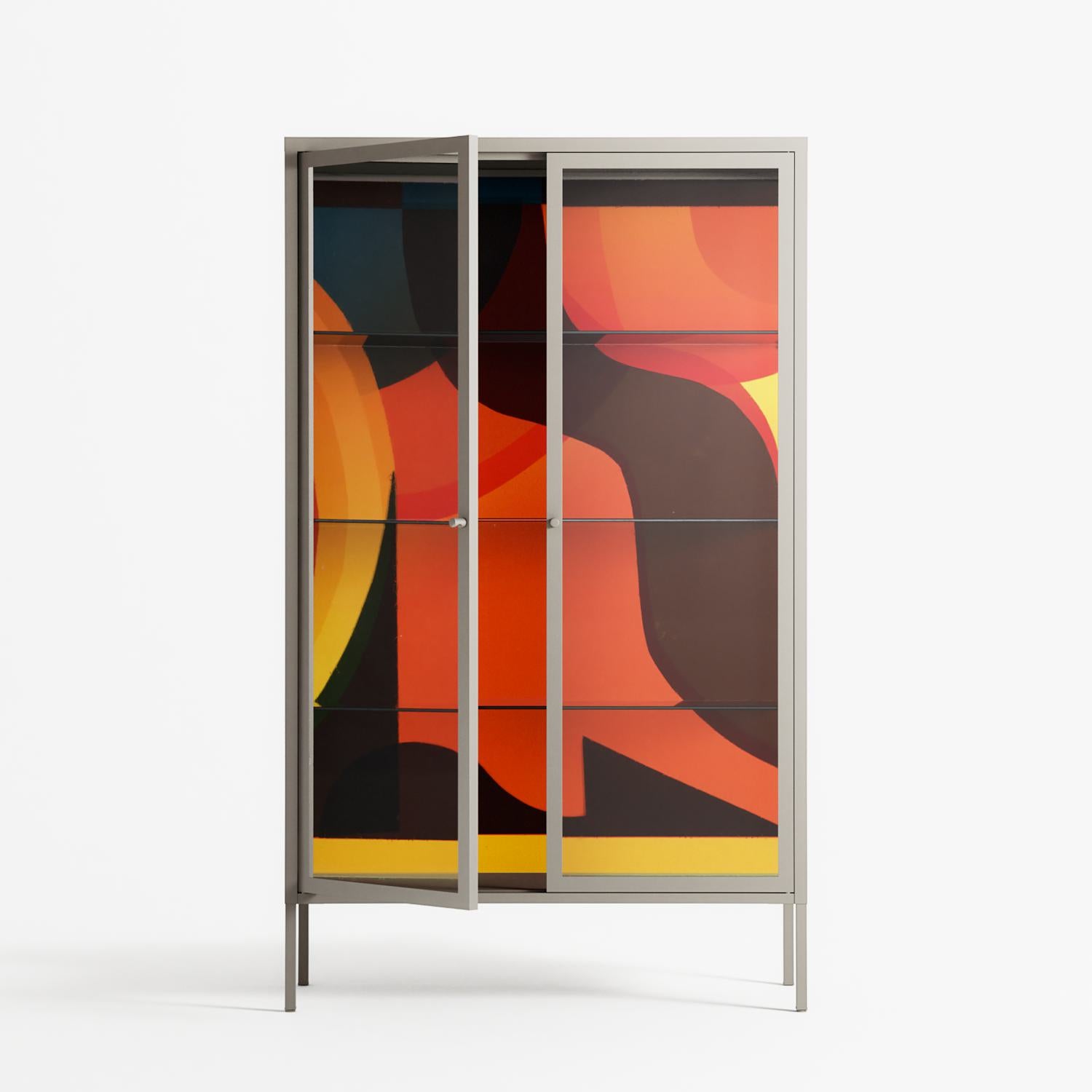 Swift - Cabinet - Rikki Hewitt - Pebble - Clear glass