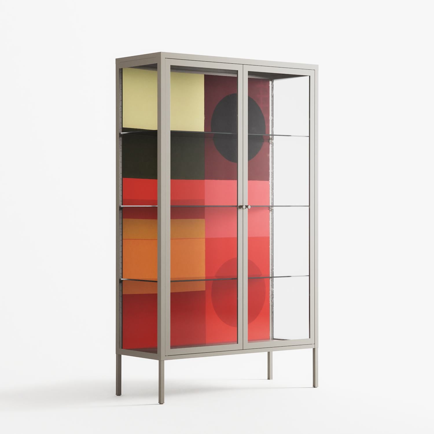 Turnstile - Cabinet - Rikki Hewitt - Pebble - Clear glass