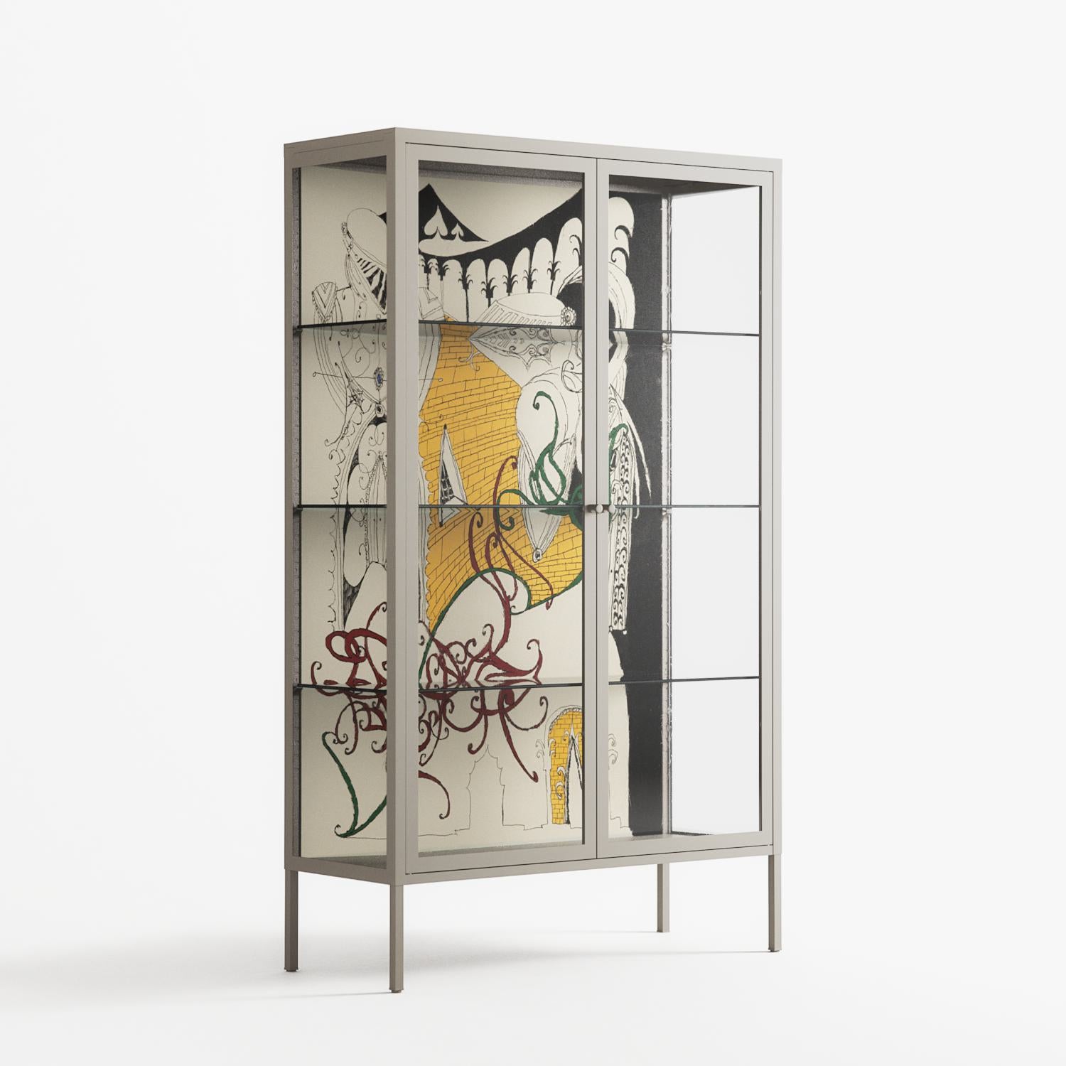 Knights - Cabinet - Naia Escribano - Pebble - Clear glass