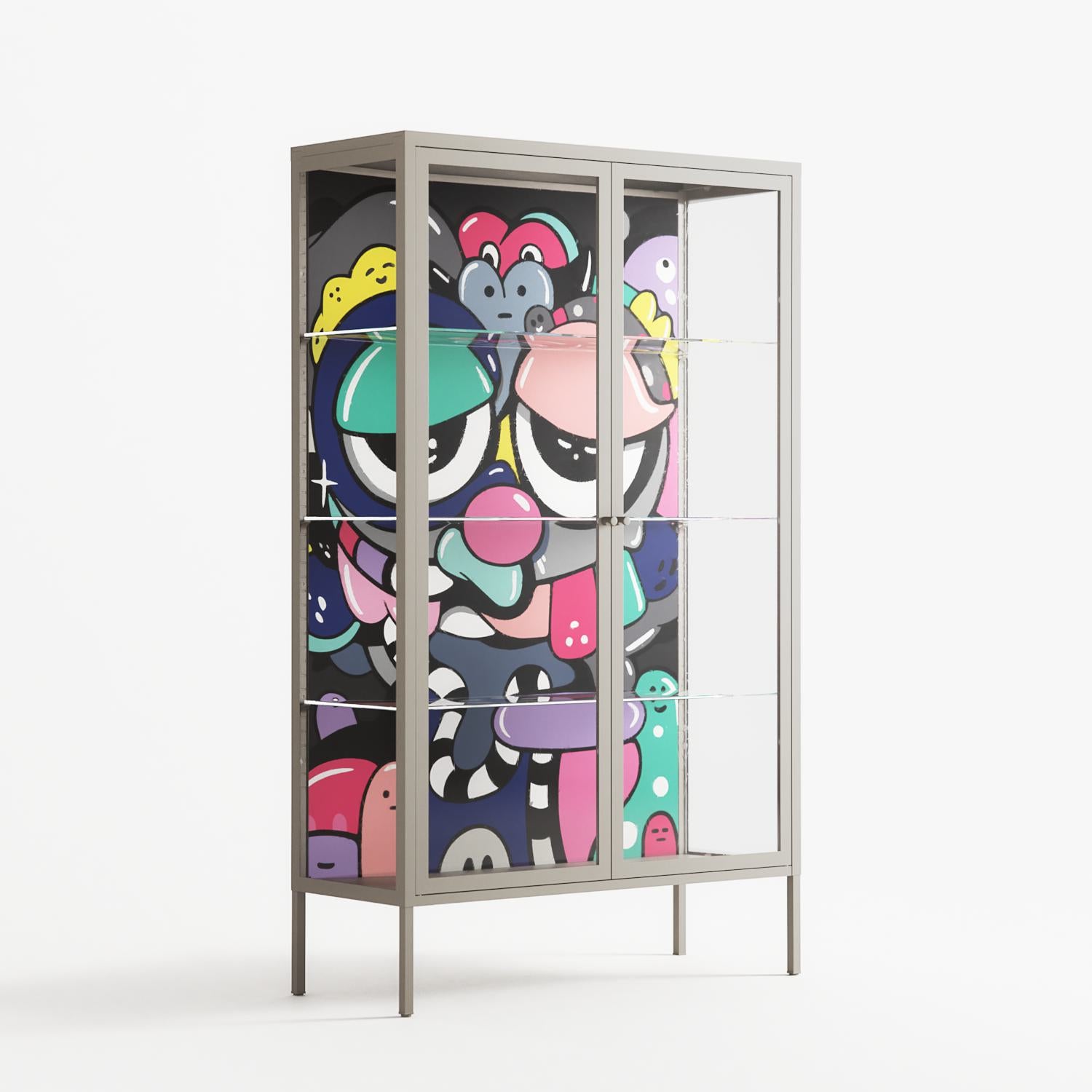 Bobsan - Cabinet - Maddalena Fanfani - Pebble - Clear glass