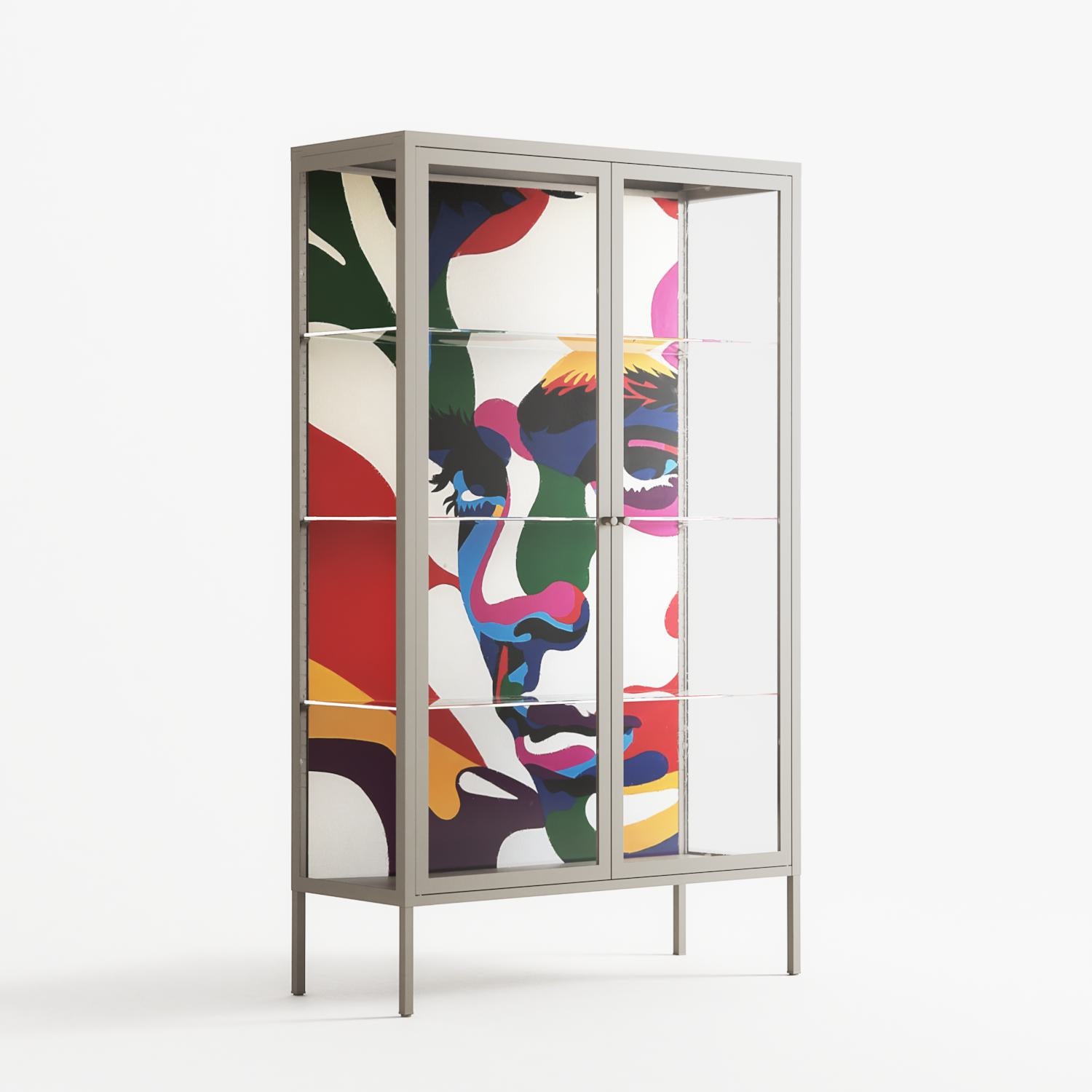Fragments Of A Painted Souls - Cabinet - Mathilda Kienast - Pebble - Clear glass