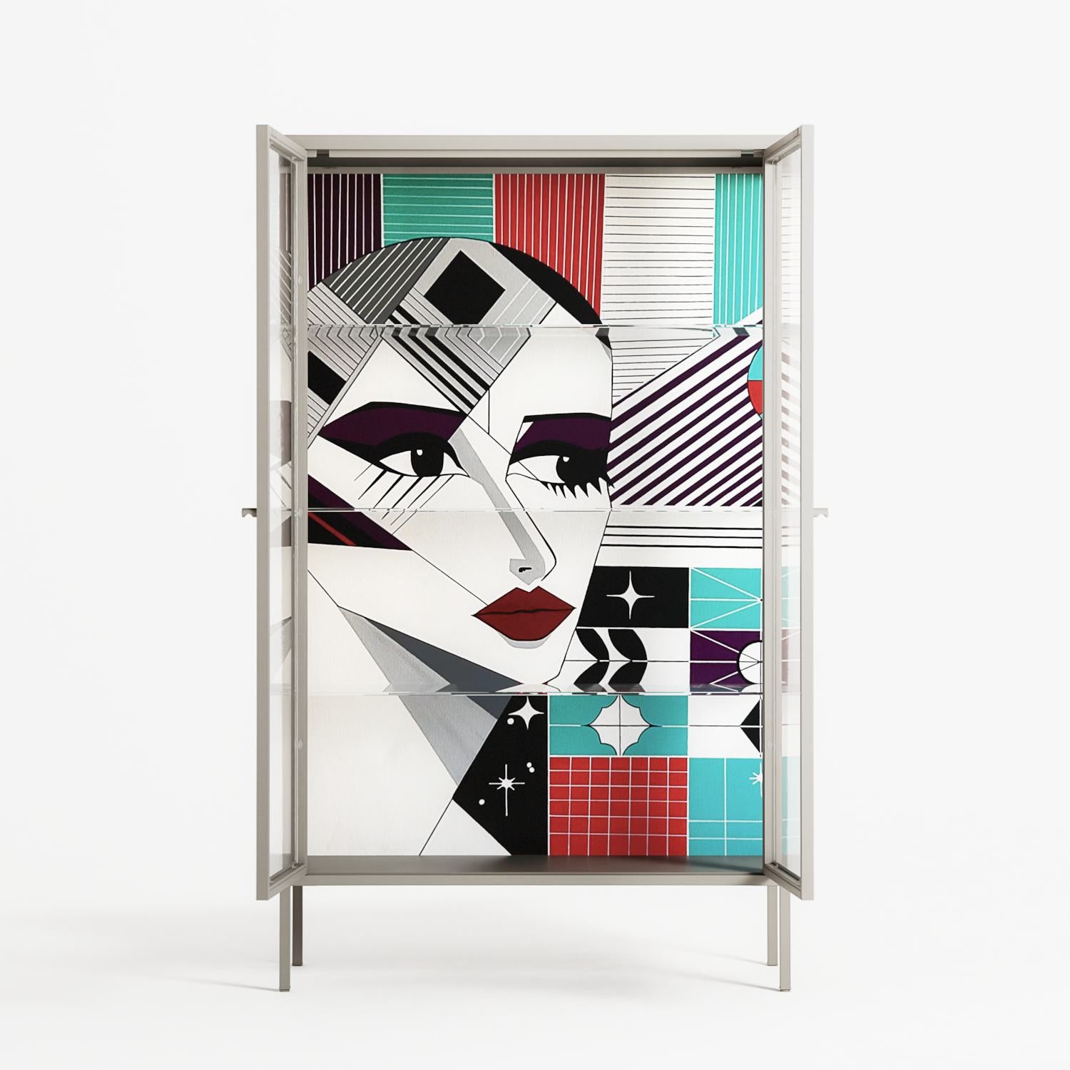 The Dessolution - Cabinet - Mathilda Kienast - Pebble - Clear glass