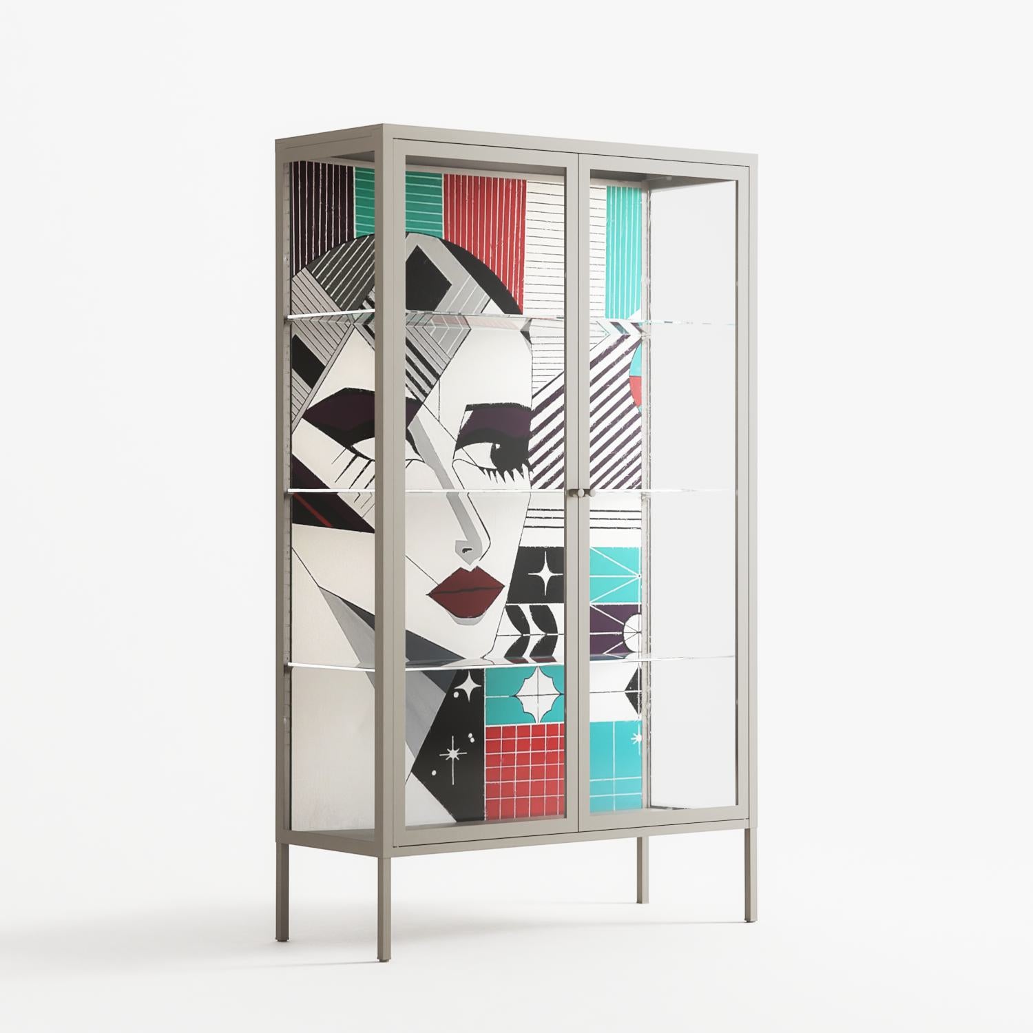 The Dessolution - Cabinet - Mathilda Kienast - Pebble - Clear glass