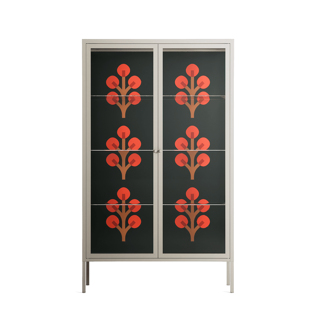 Berry Branch - Cabinet - Ethan Fender - Pebble - Clear glass