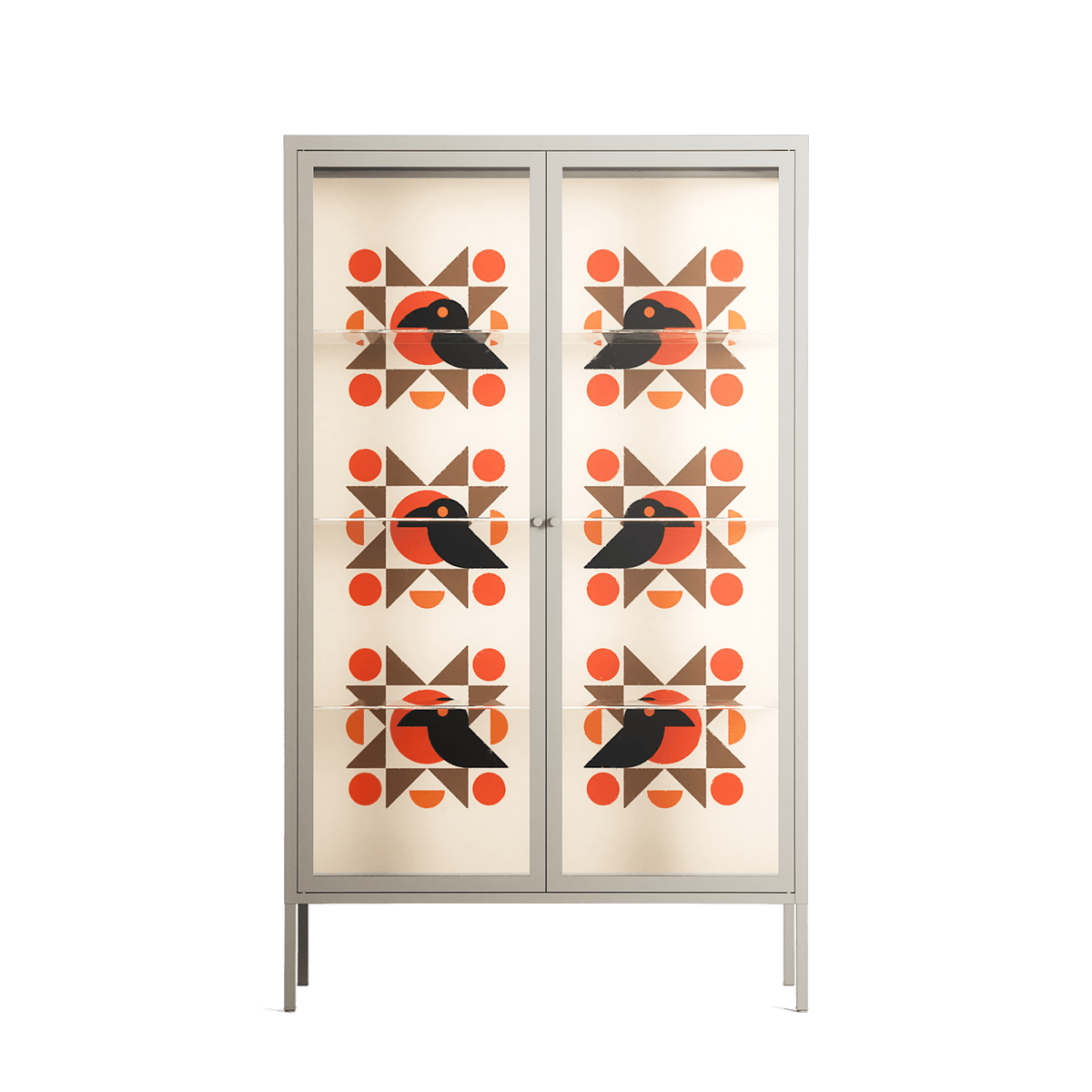 Crow Del Sol - Cabinet - Ethan Fender - Pebble - Clear glass